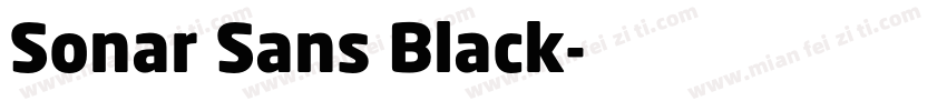 Sonar Sans Black字体转换